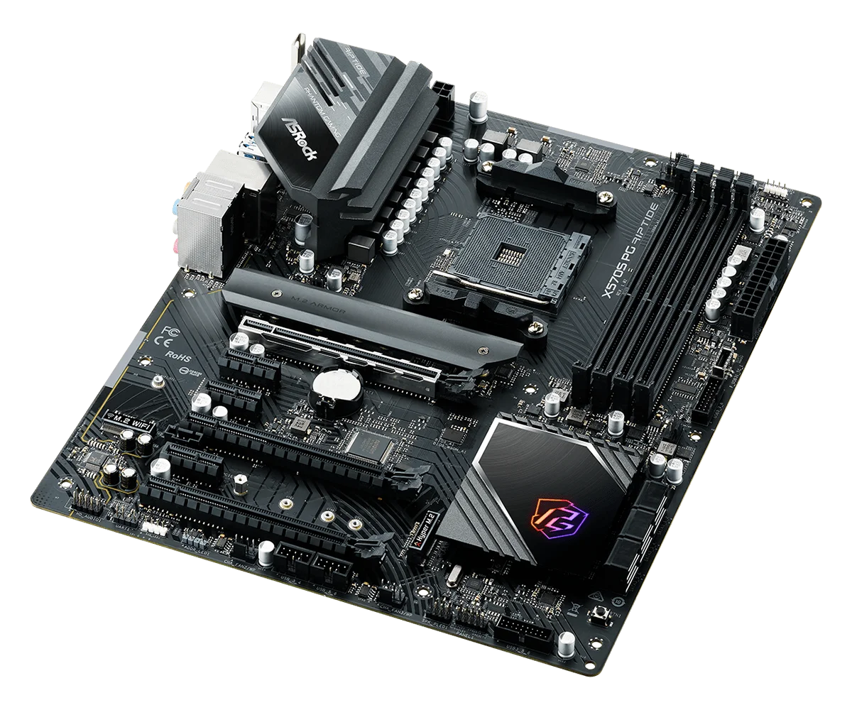 Placa base ASROCK X570 X570S PG RIPTIDE AM4 4 × DDR4 128GB PCI-E 4,0 ATX para Ryzen 5600 4600G PRO 2700 3400G cpu compatible con HDMI - imagen 5