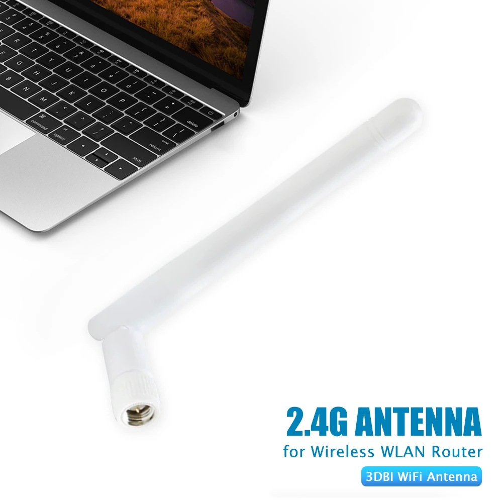 Antena Omni WIFI de 2,4G y 3dBi con enchufe macho SMA, enrutador Omni externo para red inalámbrica - imagen 4