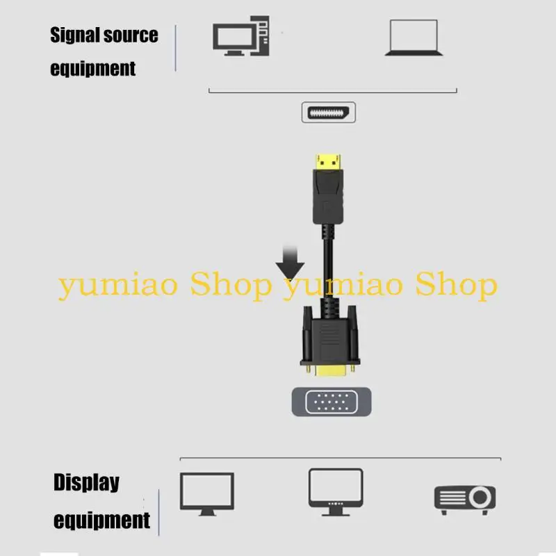 587b Puerto visualización confiabilidad adaptador VGA para salida video calidad desde computadora portátil - imagen 3