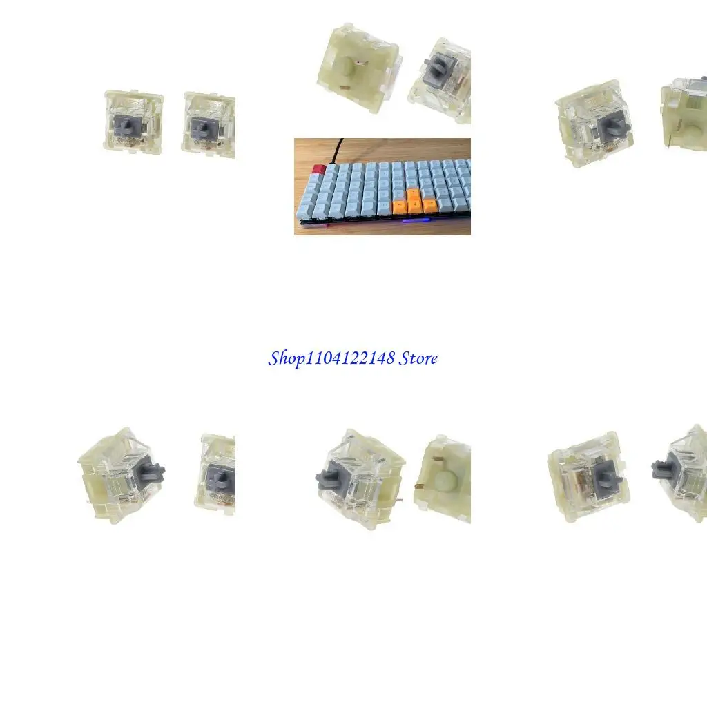 P9FA RGB Cherry MX Switch 3 pin Velocidad teclado mecánico Interruptor plata