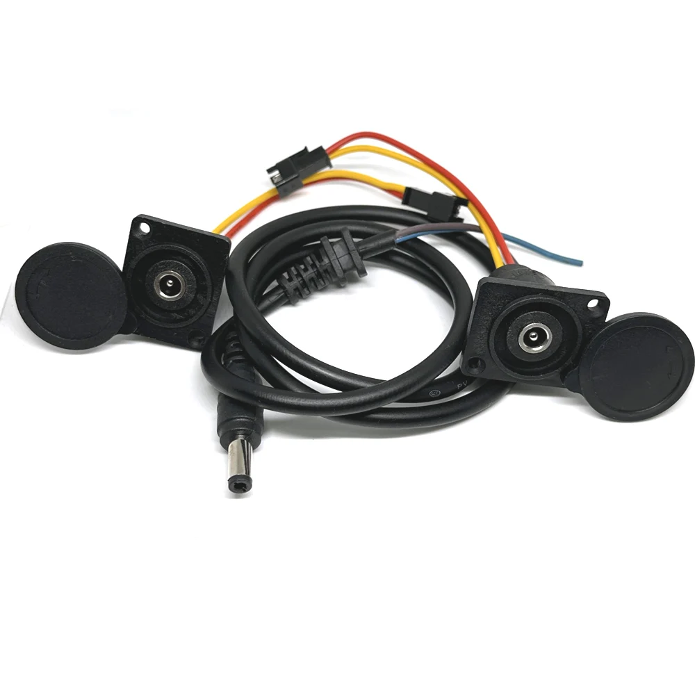Enchufe de carga de iones de litio para bicicleta eléctrica, conector de Cable de interfaz de cargador, piezas de servicio universales, CC 2,1/2,5 - imagen 5