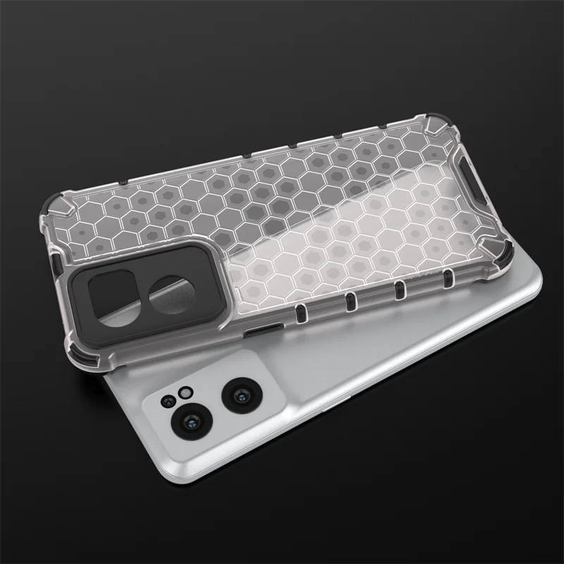 Nido de abeja a prueba de golpes para Oneplus Nord CE 2 funda armadura teléfono Capa para Oneplus Nord CE2 2T N20 N200 5G cubierta translúcida TPU - imagen 2