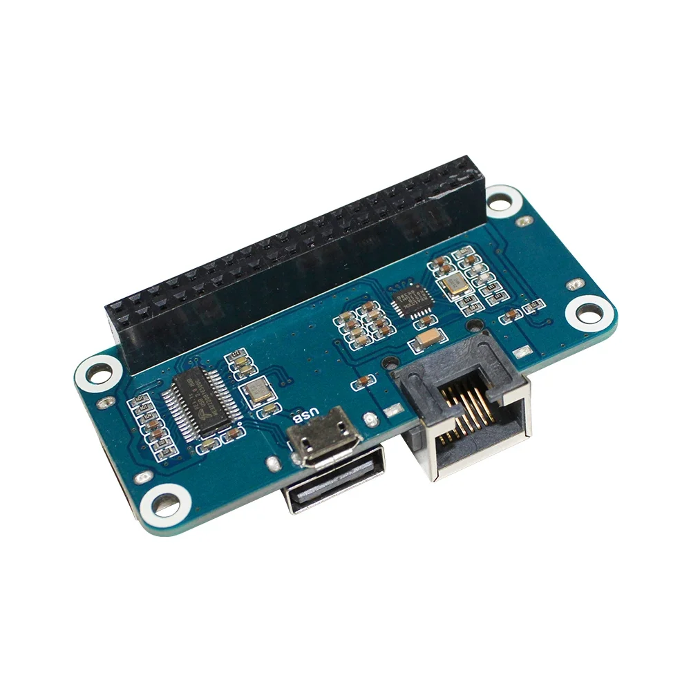 Raspberry Pi-Puerto de red USB a Ethernet RJ45, Hub divisor de 3 puertos USB, 5V Hat para Raspberry Pi 4 Modelo B/3B +/3B/Zero W - imagen 5