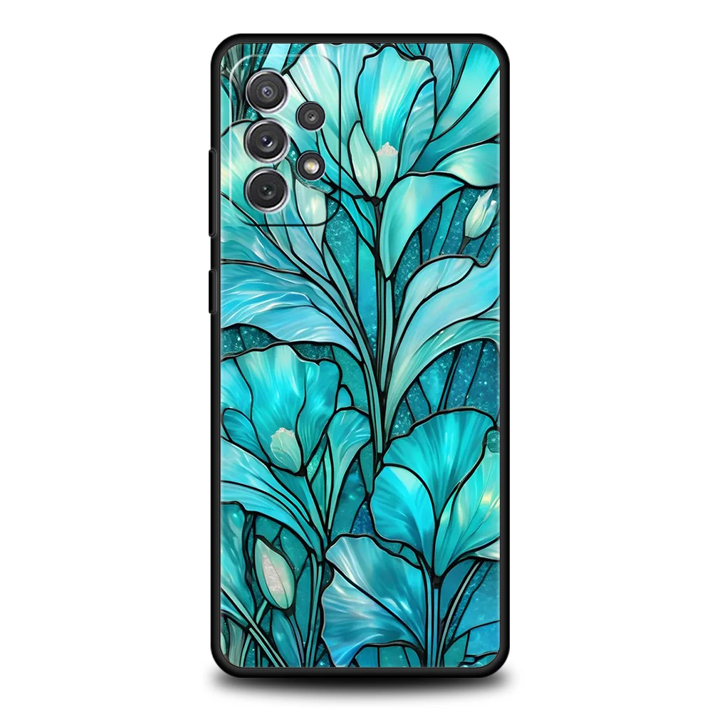 Funda para Samsung A15 A13 A35 A55 A51 A71 A41 A31 A21S A03S A05 A17 A23 A25 A33 A53 A73 5G A07 4G cubierta flor mármol geometría - imagen 4