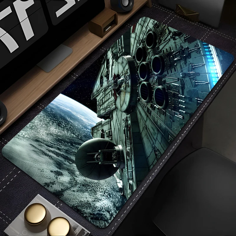 Alfombrillas para ratón, alfombrilla protectora para escritorio, Gaming S-star W-wars S-spacecraft, alfombrilla para ratón, decoración de mesa de oficina, teclado, alfombrilla larga para ordenador y jugador - imagen 4