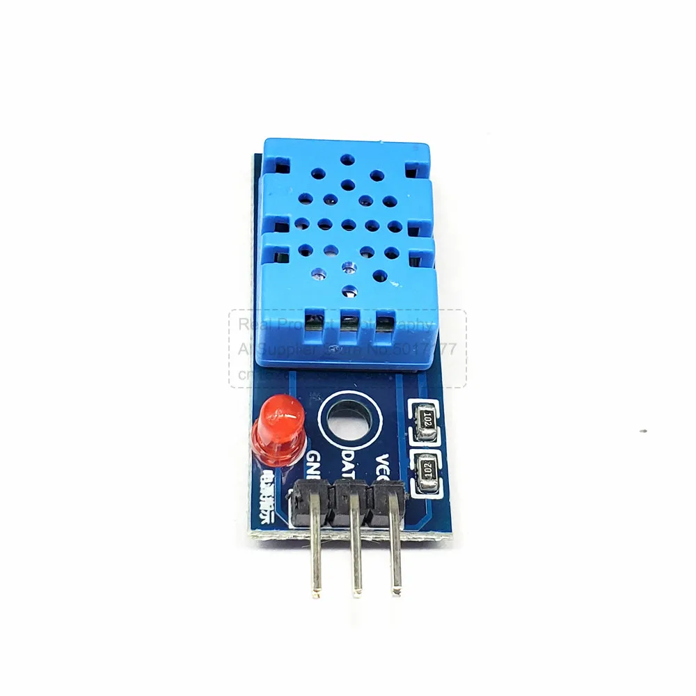 Módulo de sensor de temperatura y humedad relativa DHT11 para Arduino con sensor de temperatura electrónico inteligente LED de 3 pines - imagen 4