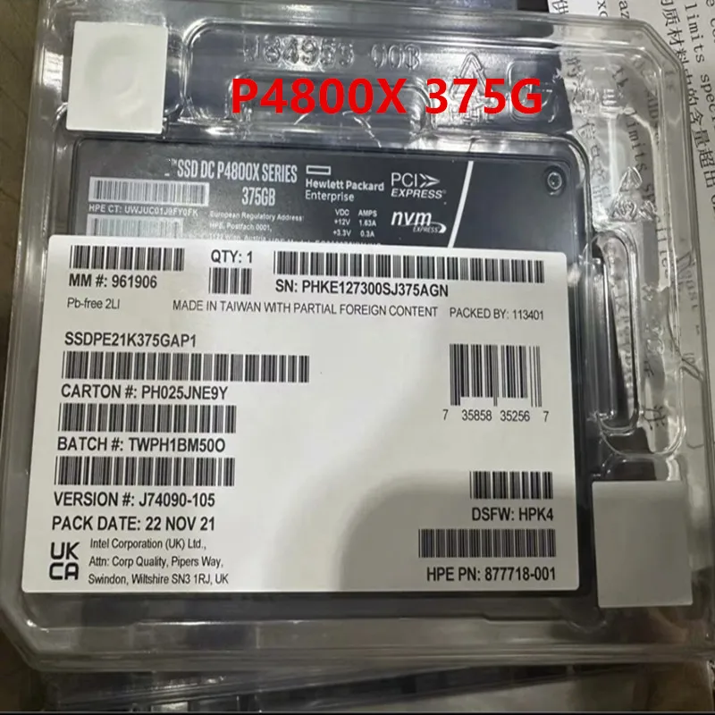 Nuevo Original para Intel Optane Ultra larga duración SSD P4800X 375G 750G 1,5 TB U.2 Enterprise unidad de estado sólido servicio NVME SSD - imagen 3