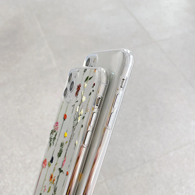 Funda transparente para Samsung Galaxy A34 A24 A14 A17 A16 A06 5G Funda de dibujos animados de flores suave TPU a prueba de golpes Funda bolsas corazón transparente - imagen 4