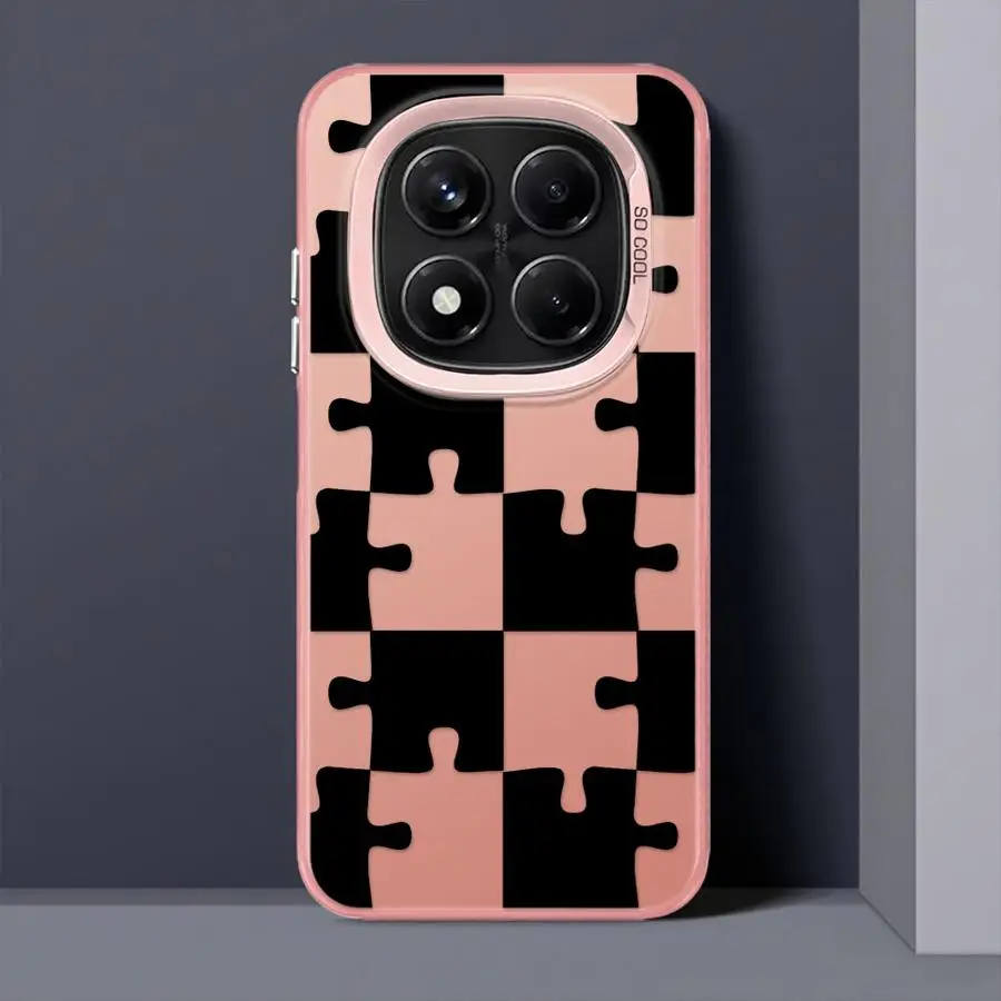 Funda para Xiaomi Redmi Note 9s 10s 11s 14 Pro Plus 12s 10Lite 13 12 11 funda trasera para teléfono divertido rompecabezas negro - imagen 2