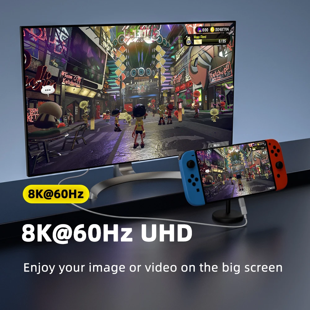 PD140W USB4.0 tipo C a USB C convertidor adaptador de carga rápida 40Gbps conector de sincronización de datos 8K @ 60Hz adaptador USB C OTG para MacBook - imagen 4