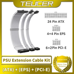 TEUCER Extensión Fuente ATX para cables PCIe y CPU