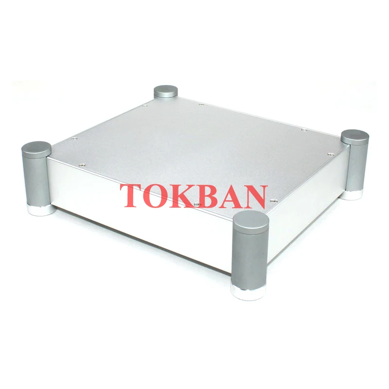 Tokban Audio-carcasa de chasis de amplificador de tubo de aluminio, carcasa de preamplificador HIFI DIy, WA82, 320x70x280mm - imagen 2