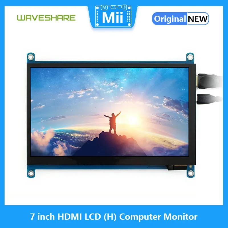 Waveshare Monitor de computadora LCD HDMI (H) de 7 pulgadas Pantalla táctil resistiva LCD, 1024x600, HDMI, IPS, Raspberry Pi Display