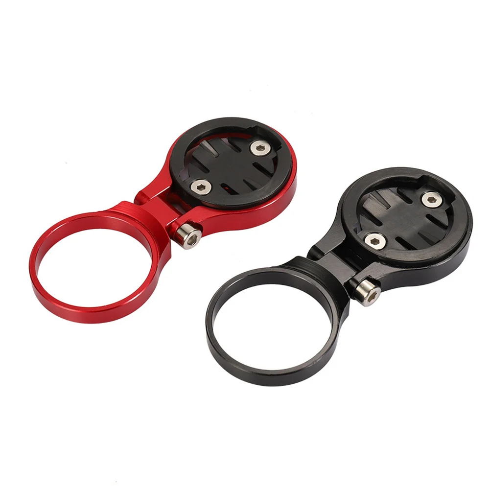Soporte de aluminio para ordenador de bicicleta, ángulo ajustable, montado en vástago, para Garmin/Cateye, vista ergonómica para bicicleta de montaña/carretera - imagen 2