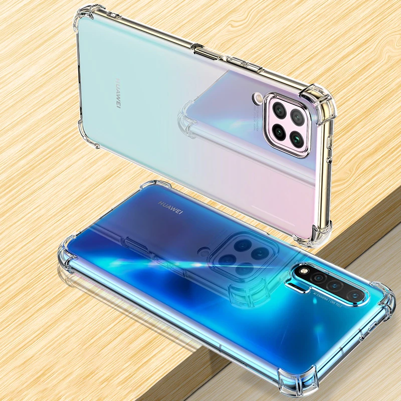 Funda de teléfono con Airbag transparente ultrafina para Huawei Nova 6 5 5i 5T 5z 4 4e 3 3i 2 2S Plus SE, funda suave de cristal TPU a prueba de golpes Nova5T - imagen 5