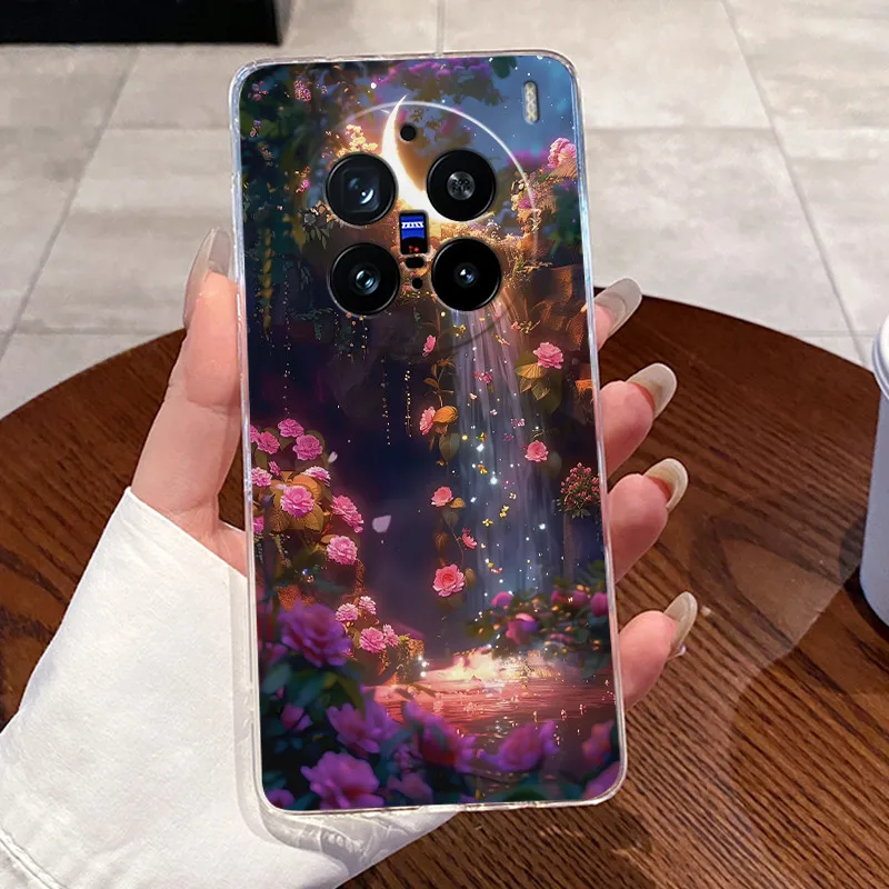 Para Vivo X200 Pro carcasa transparente lindo conejo de amor patrón divertido TPU cubierta trasera suave para Vivo X200Pro X200 X 200 Pro 5G funda de teléfono - imagen 5