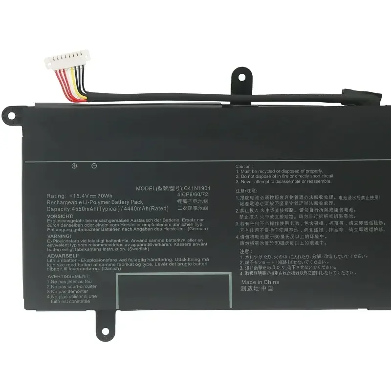 JGTM 15,4 V 70Wh C41N1901 batería del ordenador portátil para Asus ZenBook Duo UX481 UX481F UX481FL UX481FA UX481FAY UX481FLY UX4000F - imagen 4