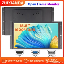 Monitor industrial táctil 18,5 pulgadas Full HD de marco abierto
