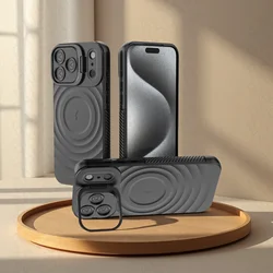 Funda iPhone 17 Air/16/15/14/13 con MagSafe y soporte plegable