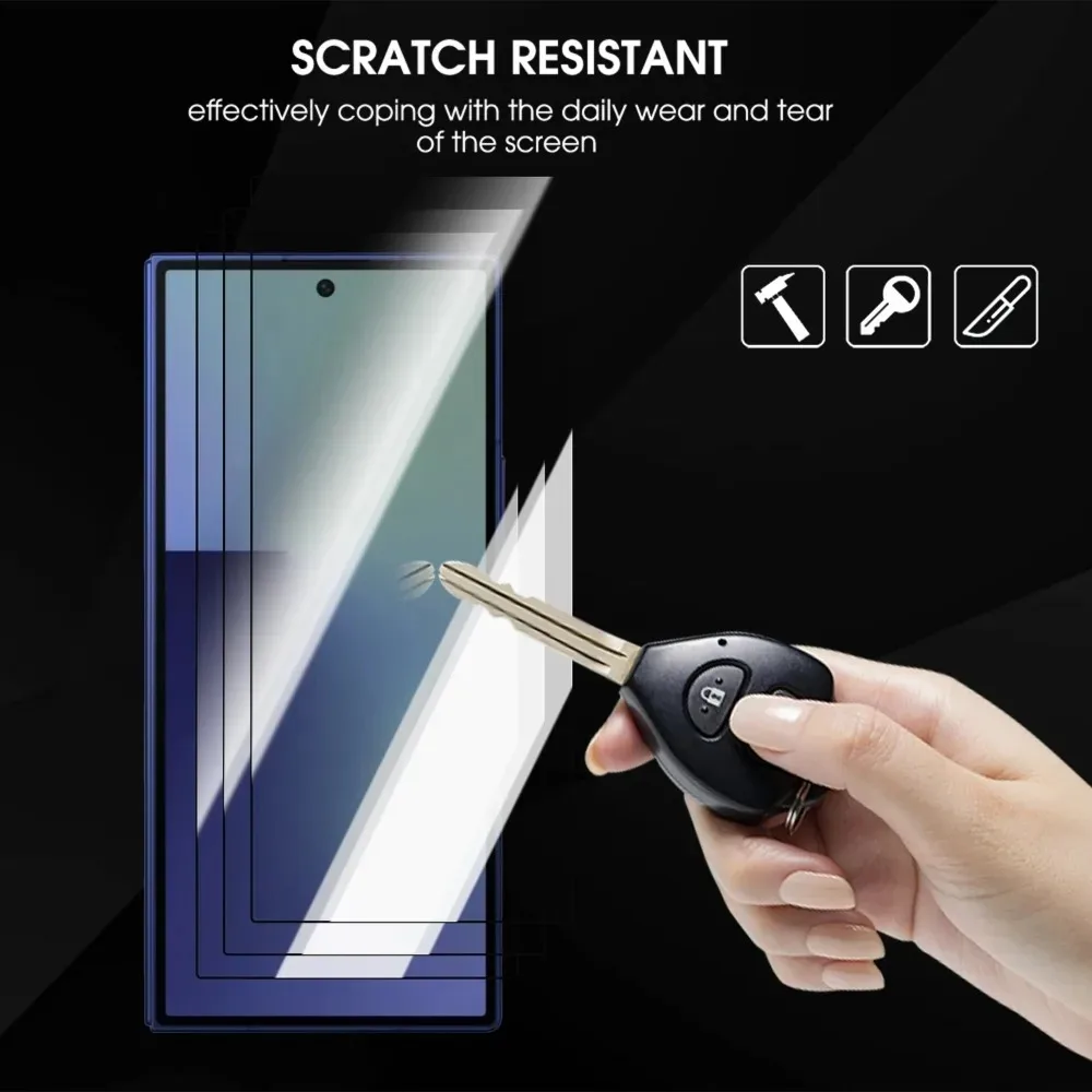 6in1 Easy Install Tempered Glass for Samsung Galaxy Z Fold 7 Screen Protectors with Metal Lens Film Anti-Scratch Protective Film - imagen 3