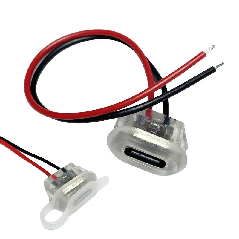 Lámpara de tira transparente para asiento femenino, adhesivo tipo C 2P, prensa directa, lámpara de mesa, boca ovalada, conector para vehículo eléctrico automotriz - imagen 4