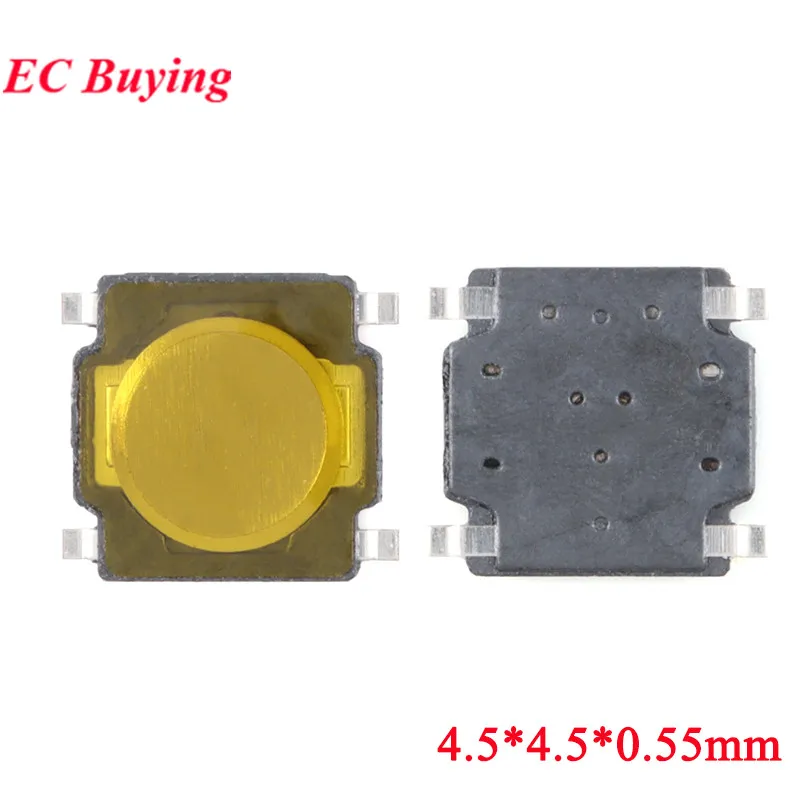 10-100 Uds interruptor de botón de membrana impermeable 4,8*4,8*0,55 3,7*3,7*0,35 3*3*0,8 4,5*4,5*0,55 4*4*0,8 2,6*3x0,65 parche Micro táctil - imagen 5