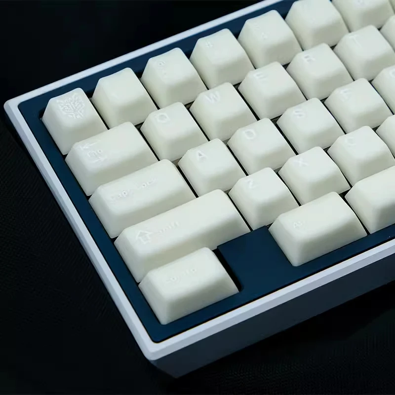 Teclas GMK de 114 teclas, teclas minimalistas blancas, doble disparo, perfil de cereza PBT para teclado mecánico Alice layout MX Switch - imagen 2