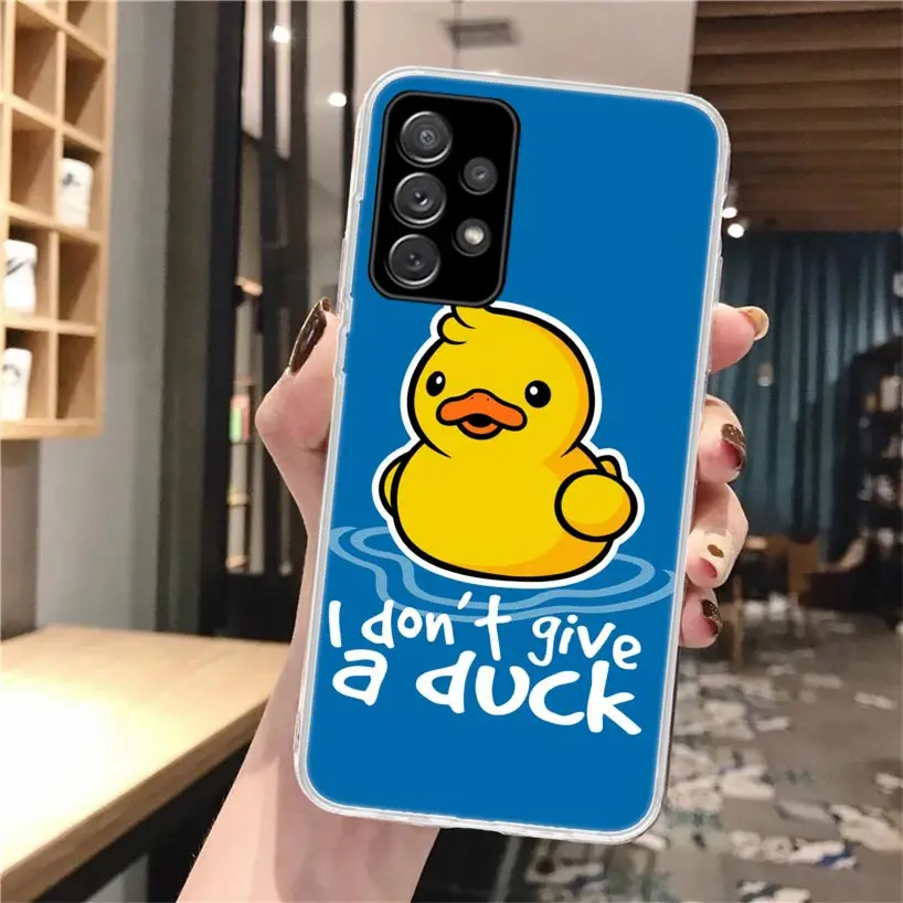 Funda de teléfono de silicona con diseño de pato amarillo divertido para Samsung Galaxy A52 A51 A50S A42 A32 A22 A12 A02S A30S A20S A10S A41 A31 A21S A - imagen 5