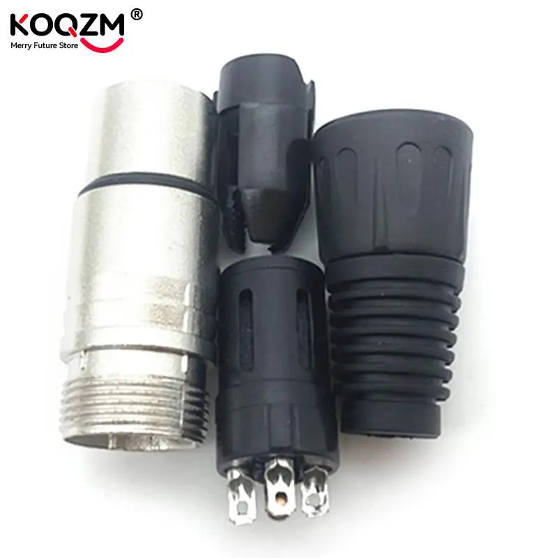 1 Conector macho y hembra de 3 pines, 4 pines, 5 pines, XLR, micrófono, conector de Cable de Audio, terminales de Cable de cañón - imagen 3
