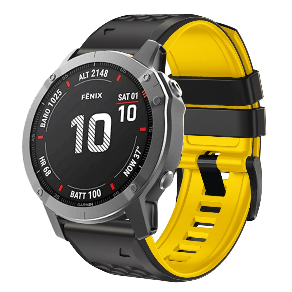 Correa de silicona para reloj Garmin Fenix 7X, 7 Pro, 6, 6X Pro, 5X, 5 Plus, zafiro Solar, pulsera de liberación rápida, 26mm, 22mm - imagen 4