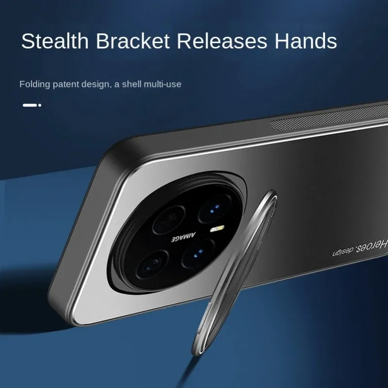 Para Honor Magic 8 Pro 8lite Funda lente de Metal soporte de cámara cubierta para Honor Magic8 a prueba de golpes Funda mate Kickstand Funda - imagen 4