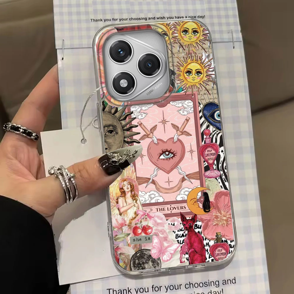 Funda de teléfono Green Sun Face Planet Fruit Trendry para Honor 400 200 Smart Pro Magic7 6 5 Lite X9a X9c X8b X8a X8c X7c - imagen 5