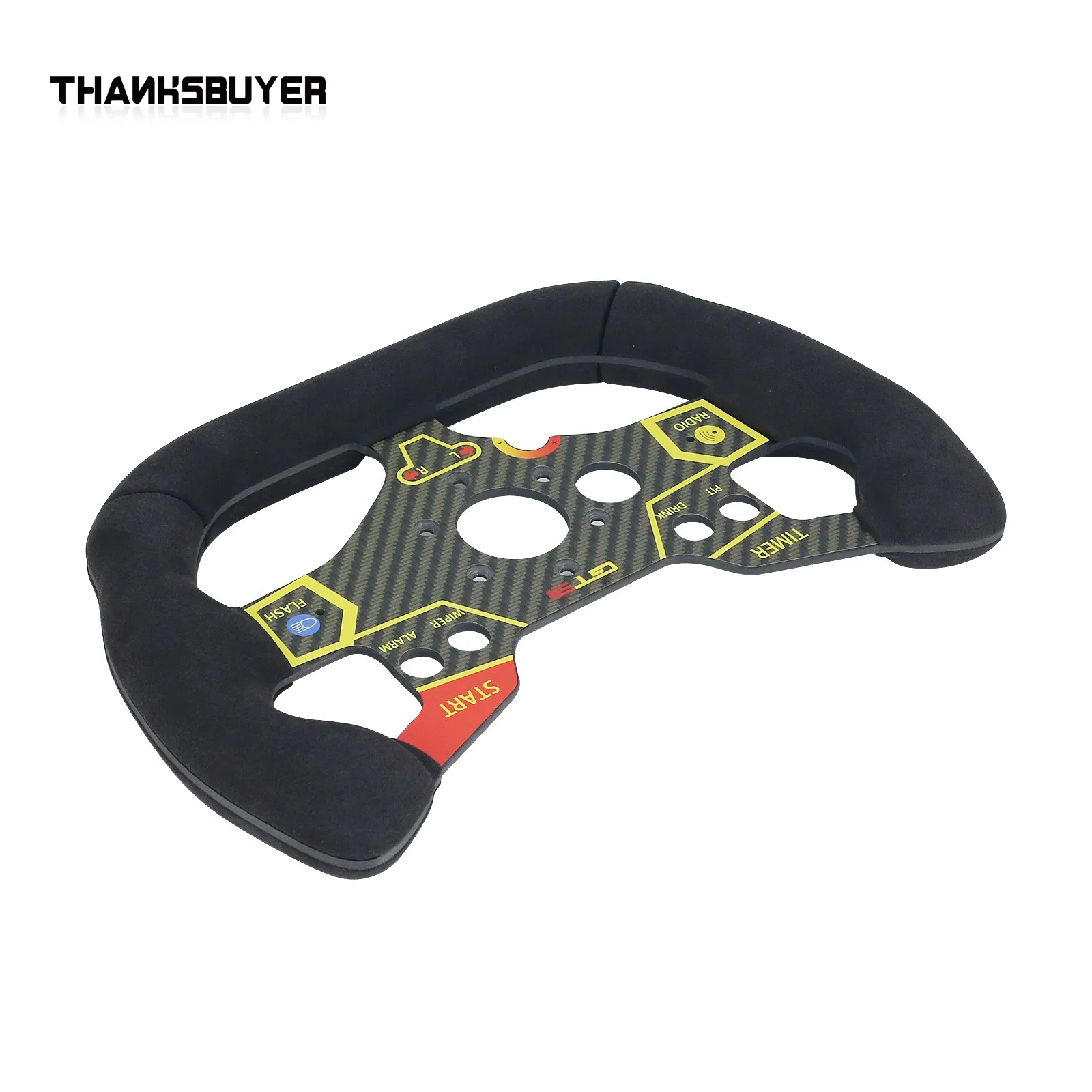 Volante de carreras para PC, volante de carreras SIM, mango de gamuza para Thrustmaster T300 Huracan GT3 - imagen 5
