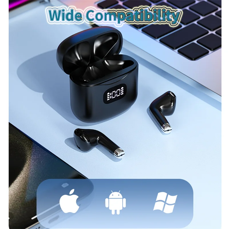 Auricular Bluetooth con pantalla de alimentación, batería de larga duración, Bluetooth 5,4, diseño ligero, efecto de sonido HiFi, escucha música, llamada telefónica - imagen 5