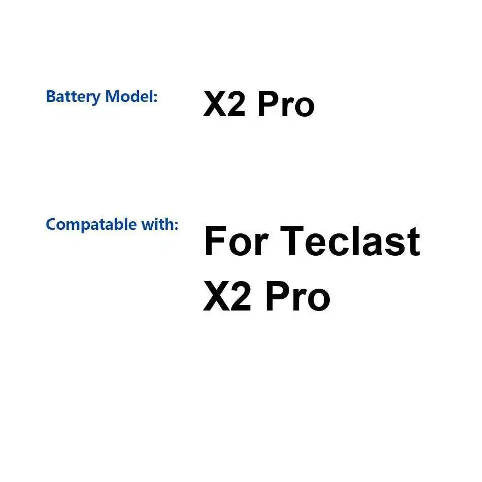 Alta compatibilidad confiable de la batería de la tableta del poder 5500Mah para Teclast X2 Pro