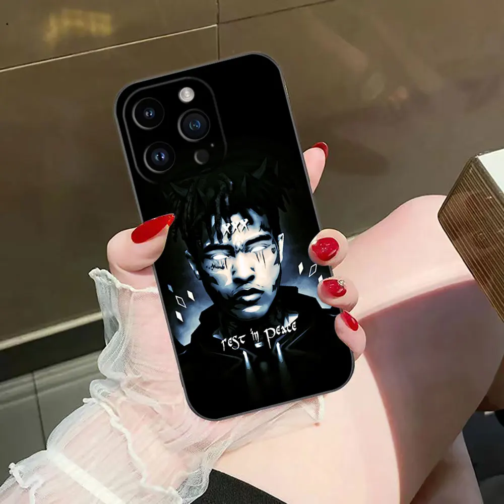 Singer X-XXXTENTACION 17 Funda de teléfono para iphone Apple 16E 16 15 14 13 12 11 Pro XS Max X SE 8 7 Plus Funda de silicona - imagen 3