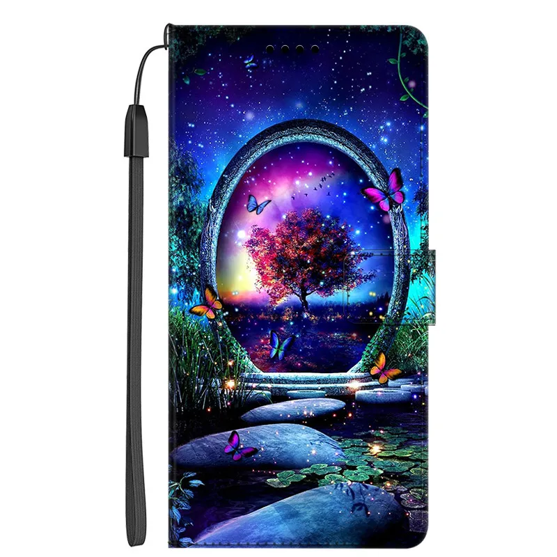 Funda de cuero con tapa para Infinix Note 30 5G 4G, funda de teléfono con billetera para Infinix Note 30 Vip Note30 Pro, Fundas de libro con soporte de flores - imagen 3