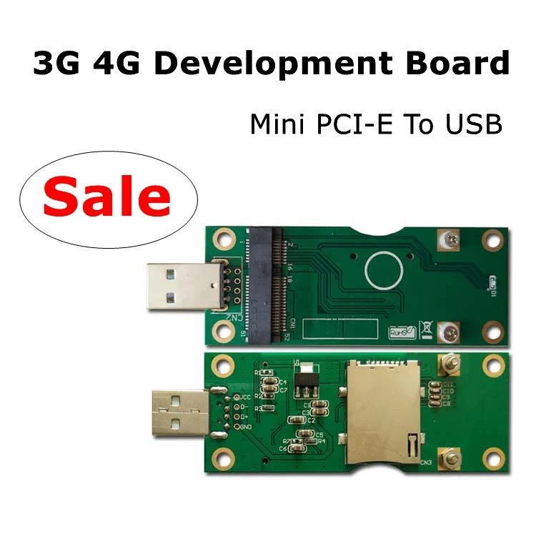 Placa de desarrollo 4G LTE, adaptador Industrial Mini PCIe a USB con ranura para tarjeta SIM/UIM para módulo inalámbrico WWAN/LTE 3G/4G