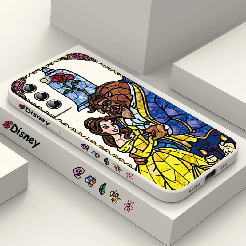 Funda de teléfono Tinker Bell Alice Princess Belle para Samsung Galaxy S23, S22, S21, S20 Pro, FE, Note 20 Plus, Ultra líquida, cubierta de cuerda izquierda - imagen 2
