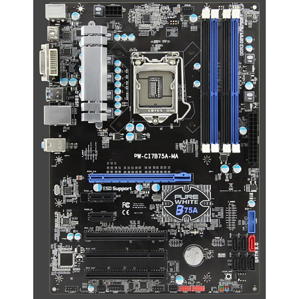 B75A-MA para placa base de zafiro 1155LGA DDR3 placa base para juegos de oficina - imagen 3