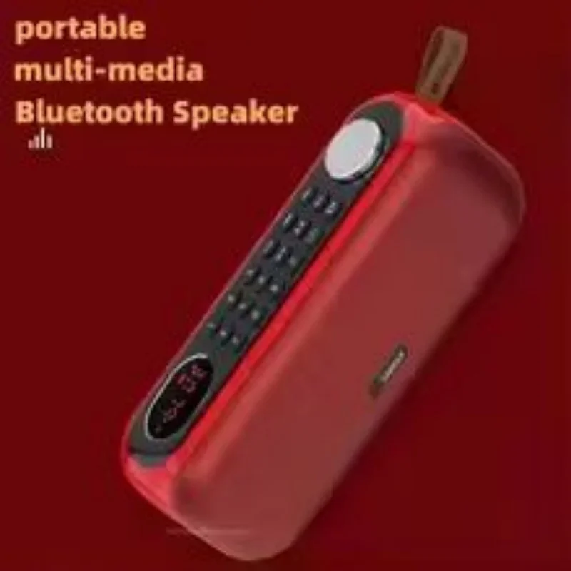 SANSUI F76 Altavoz Bluetooth inalámbrico portátil para exteriores con graves mejorados memoria de punto de interrupción multifuncional Radio FM TF USB AUX