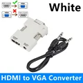 White HDMI to VGA