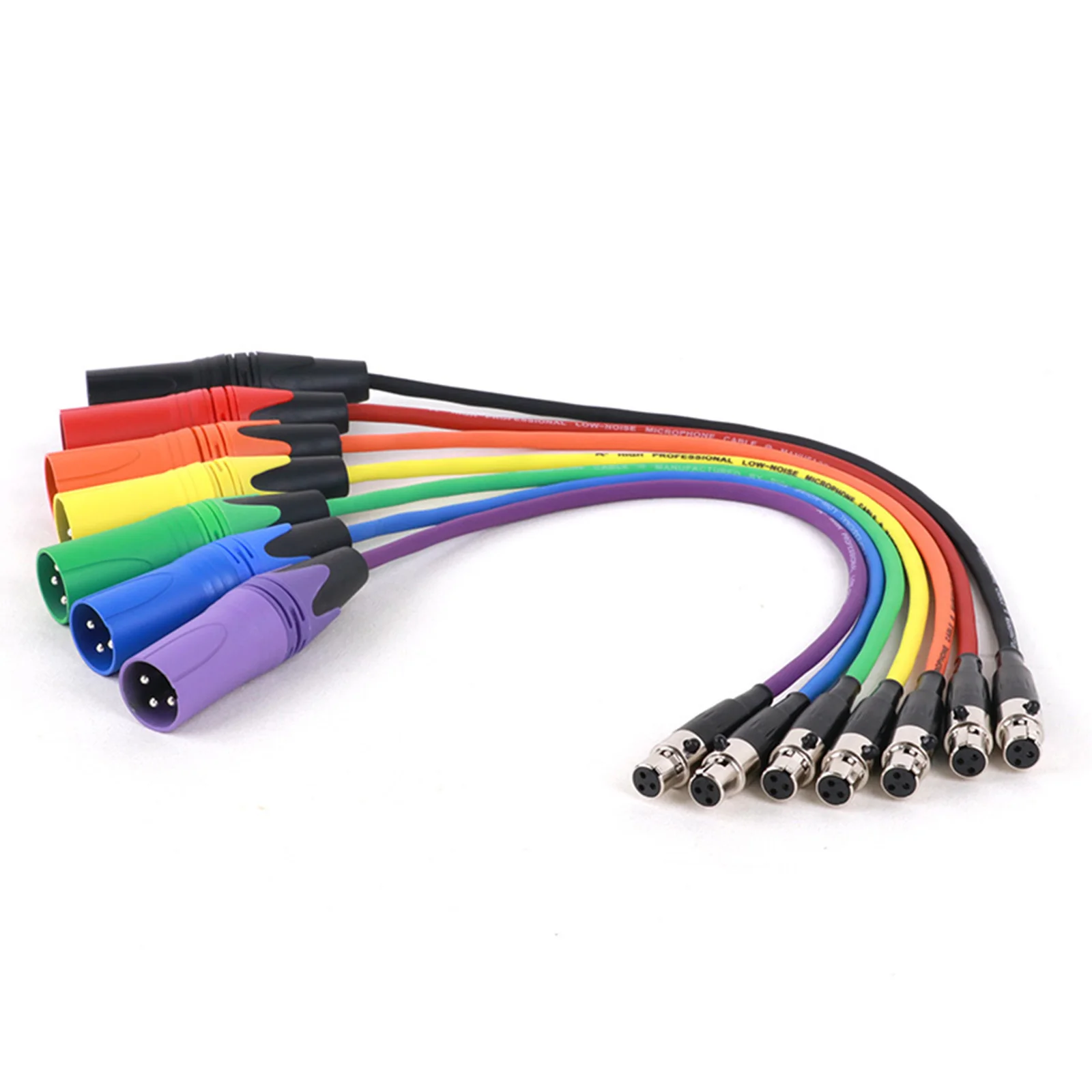 0,3 M-15 M múltiples colores MINI XLR hembra/macho enchufe Cable adaptador de 3 pines XLR macho a Mini Cable de Audio hembra para BMPCC 4K - imagen 5