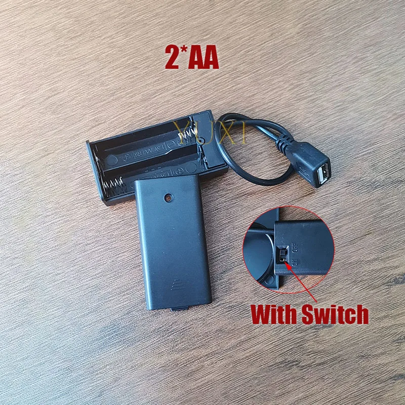1 unidad 2/3/4/6/8 ranura 18650 AA AAABattery Holder caja de batería AA AAA caja de batería con cubierta con interruptor con puerto de alimentación USB DIY - imagen 5
