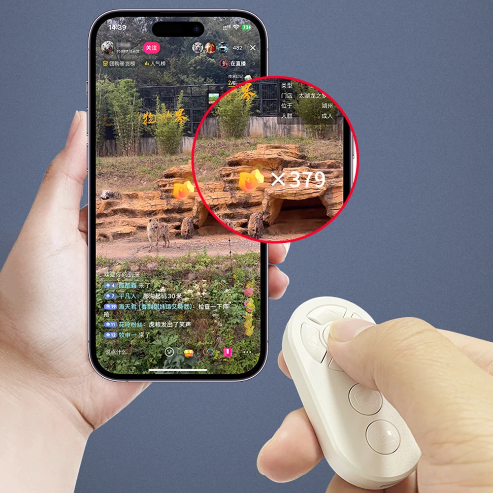 Mando a distancia recargable con 7 botones, palo de Selfie inteligente con Bluetooth, cámara para ios y Android, fotos y vídeos - imagen 4