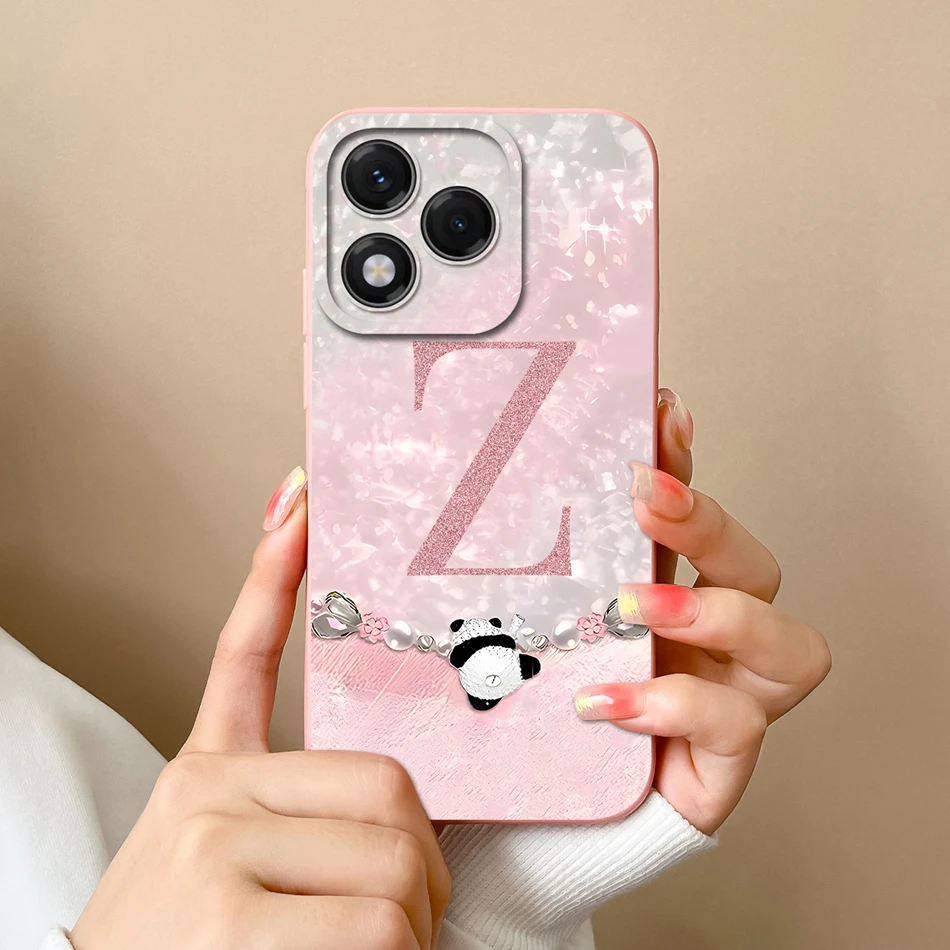 Funda para Honor 400 Lite con letras de Panda, protección completa, carcasa suave de silicona líquida de alta calidad, funda trasera de teléfono a prueba de golpes - imagen 4