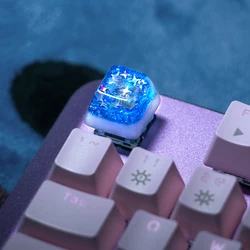 Keycaps Resina Artesanal RGB para Anne Pro 2 y GK64 – Diseño Marino