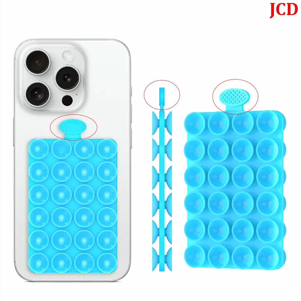 Ventosa de silicona multifuncional súper fuerte de doble cara para pared, antideslizante, firme, para teléfono móvil, 3 uds. - imagen 4