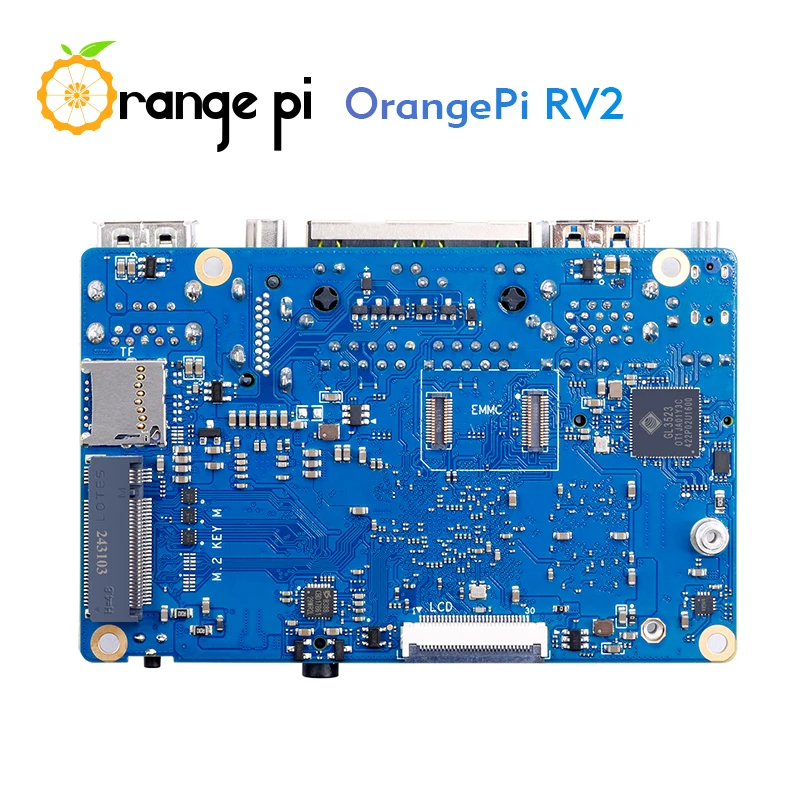 Orange Pi RV2 2GB/4GB/8GB RAM Board LPDDR4 8-Core TOPS AI CPU WiFi BT5.0 BLE M2 PCIE SSD Mini PC para Orange Pi RV2 - imagen 2