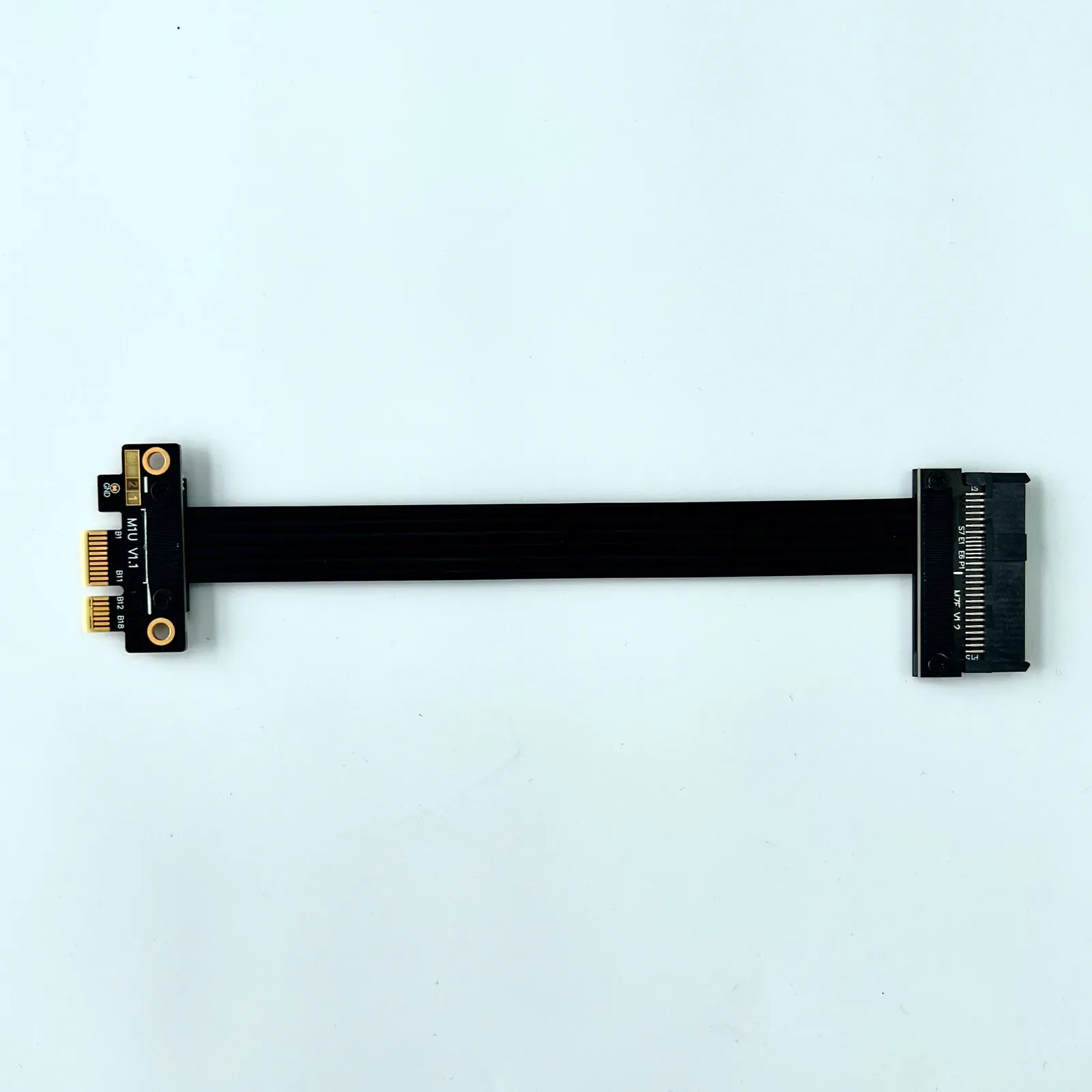 ADT M17UF PCI Express 4.0 x1 a U.2 SSD (SFF-8639) Adaptador extensor de cable de extensión U.2 (SFF8639) SSD a PCIe x1 Cable elevador de ranura - imagen 4